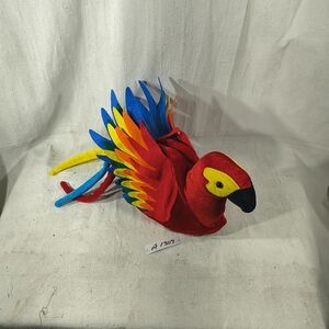 Vibrant Plush Parrot One Size Hat for Kids